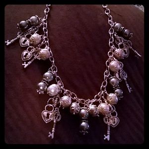 Custom charming pearl necklace or just charm neckl